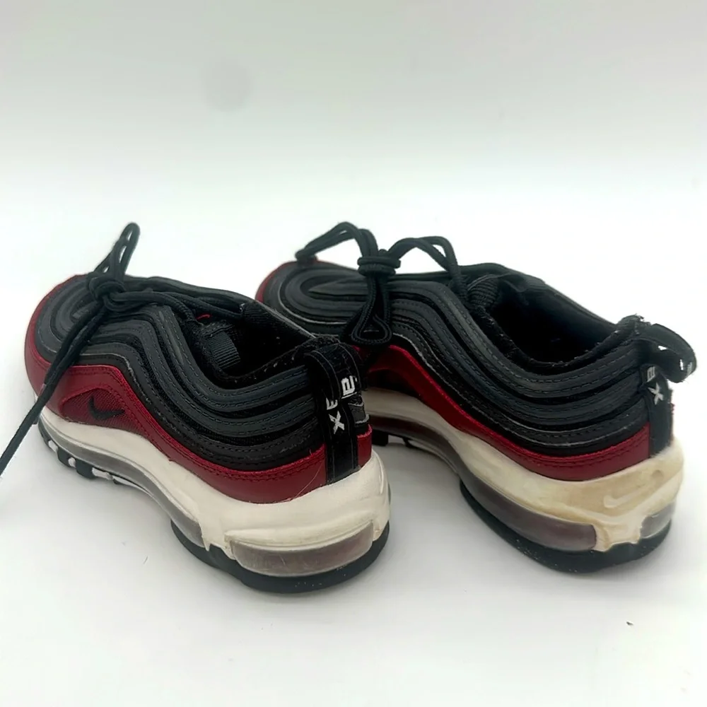 Nike Air Max 97 Team Red Antracite Black 921522-600 Size 4.0 Youth